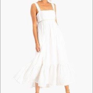 White Linen Forget Me Not Dress by CAARA